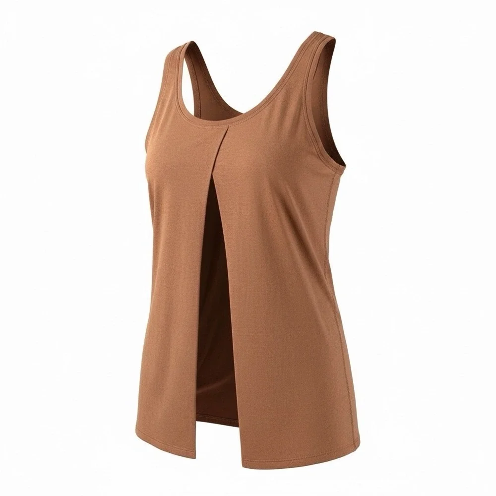 Lululemon Womens XS S Brown Racerback Tank Top Sleeveless Yoga